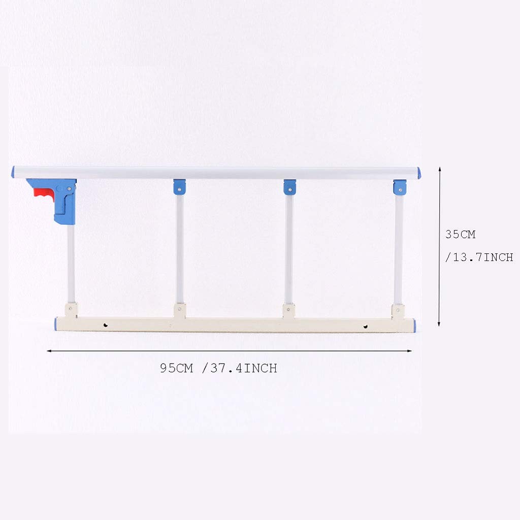 Barandillas de Cama para Personas Mayores, Barandilla de Seguridad for Cama Plegable portátil for Personas Mayores, manija Auxiliar de protección única de 37,4 Pulgadas