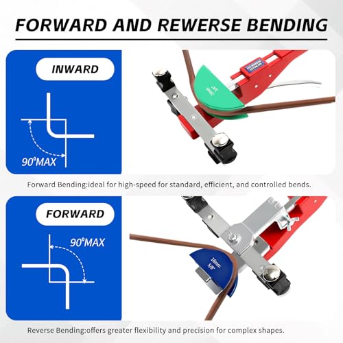 Image of Tube Bender Kit, for 1 /4 inch-7 /8 inch O.D. 90 Forward /Reverse Bending Ratcheting Tubing Bender Set, with 7 Heads,Deburring Tool,Inner Outer Reamer,for HVAC,Air Conditioning and Plumbing Repair