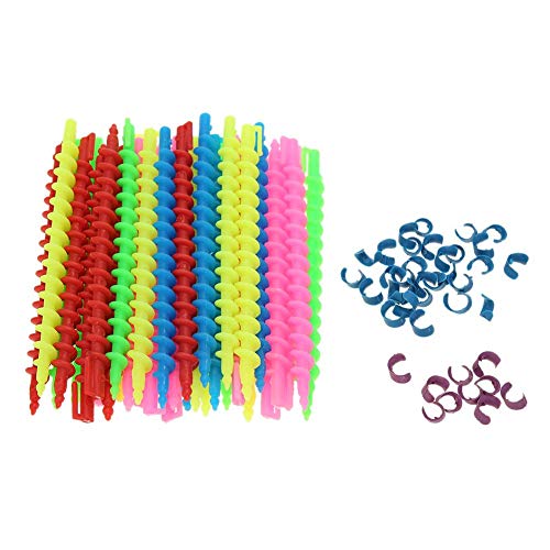 Bigodini Spirale Set per Capelli Lunghi Permanente - Strumenti per lo Styling (150x6mm / 35 Pezzi)