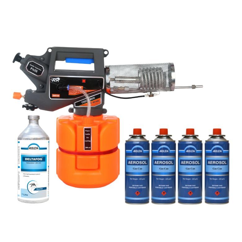 Torpedo Mini Fogging Machine for Mosquito & Pest Control | Heavy Duty Portable Gas Fogger with Advanced Features | Includes 4 Gas Cans & 1Ltr Deltafog Solution-picture-28