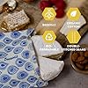 Beeswax Wrap Storage Bag by BeeBAGZ | Made In Canada | Reusable Food Storage Bags, Pack of 2, Plastic Free Biodegradable Food Wrap Alternative, Snack Pack, 1 Small + 1 Medium, (Multicolors) #3