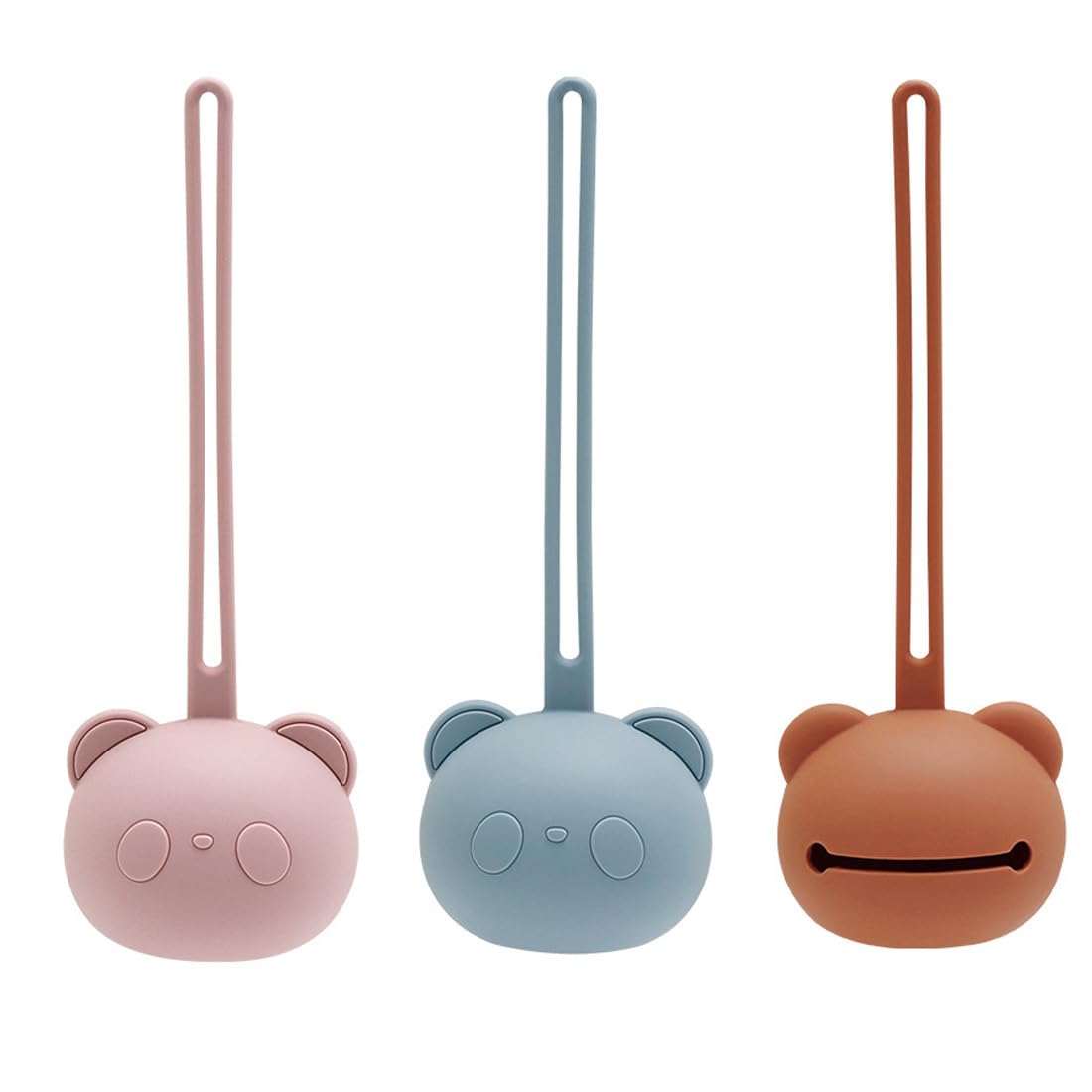 Étui Porte-Sucette en Silicone sans BPA, Boite Tétine Bébé pour Voyage, 3 Pièces