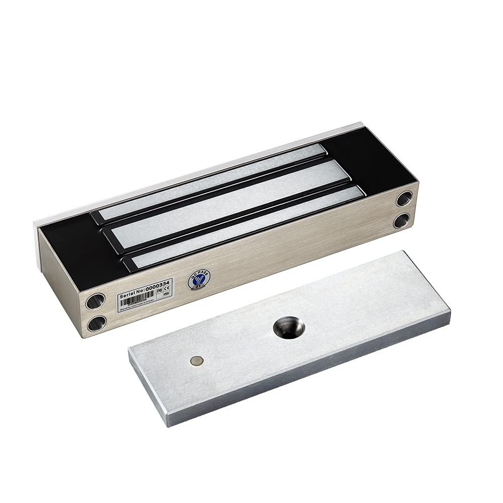 YLI YM-500NW-S Electromagnetic Lock for Single Door, 1200lbs Holding Force, Surface Mount, Waterproof Rated IP-68