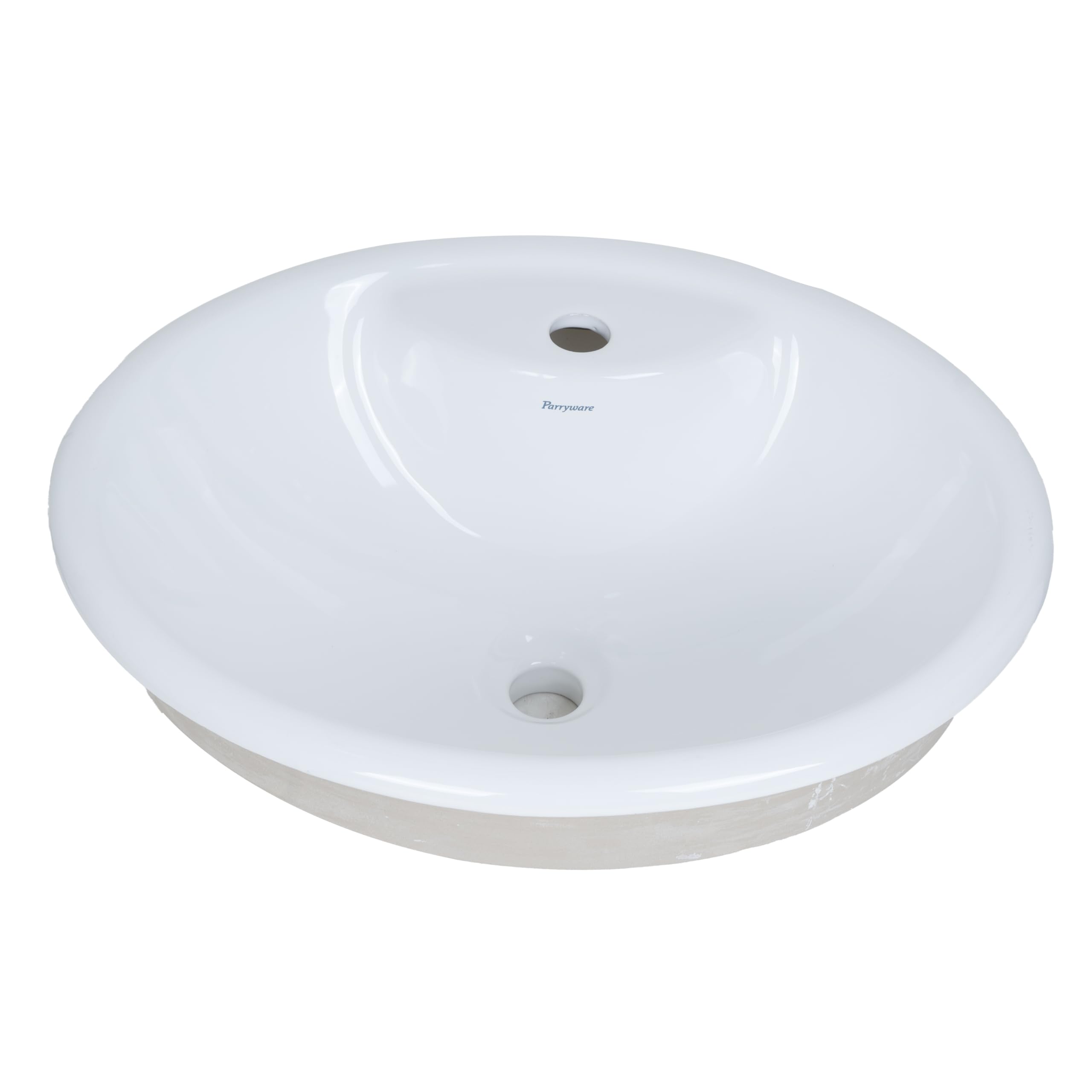 PARRYWARE CASCADE NXT Series Counter Top WASH BASIN (White) With Faucet Hole | 550x445x200 mm, Circle | Ceramic Basin/Sink for Bathroom, Living Room | Table/Counter Top | C04311C (B0CN8Z2Q39) Amazon Price History, Amazon Price Tracker