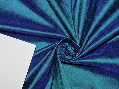 Soie Dupioni violette et verte de tir pour confectionner une robe unique