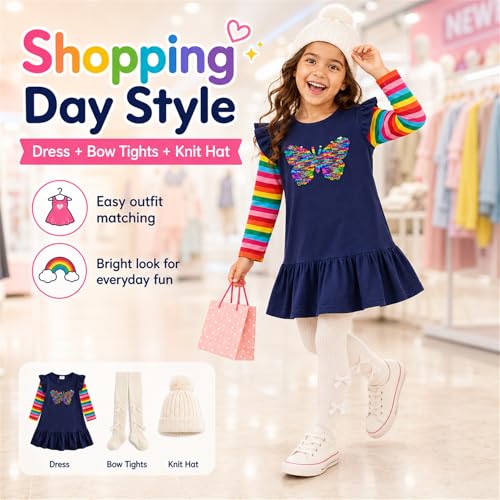 Image of VIKITA 2017 Girls Embroidery Cotton Long Sleeve Flower Dresses LH5460 for 1-8 Years ?-