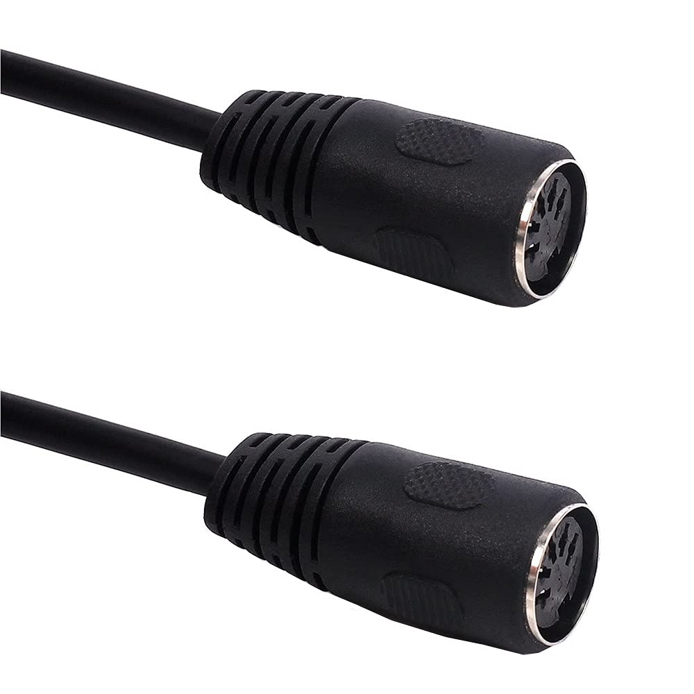 Seadream 5Pin DIN to 5Pin DIN Extension Cable;MIDI 5Pin Din Female to MIDI 5 Pin Din Female Extension Cable (6inch)