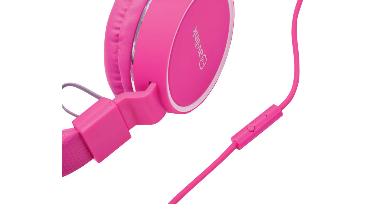 AV:Link | Multimedia Headphones with In-line Microphone | Pink - Image 3