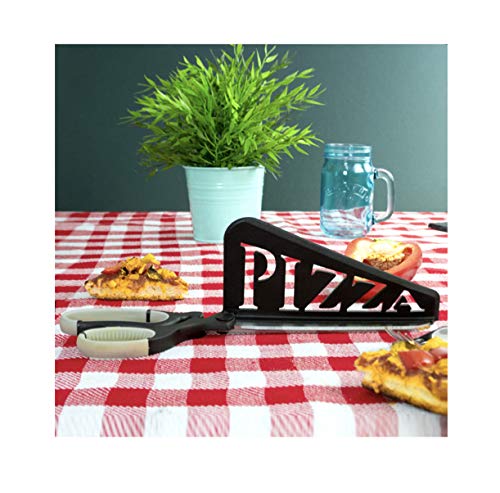 Pizza Scissors with Food Grade Stainless Steel Blade and Plastic Pizza Cutter Guide. by AddCore