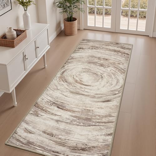 Boho Beige 5x7 Area Rugs Textured Tufted Rugs for Living Room Bedroom Nursery Rug-Carpet Washable Brown Neutral Modern Aztec Rug Beige Brown 5' x 7' (Rectangular)
