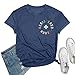 Registered Nurse T Shirt Women RN Nurse Life Tee Shirts Nursing School Graduation Gifts Tee Tops Navy