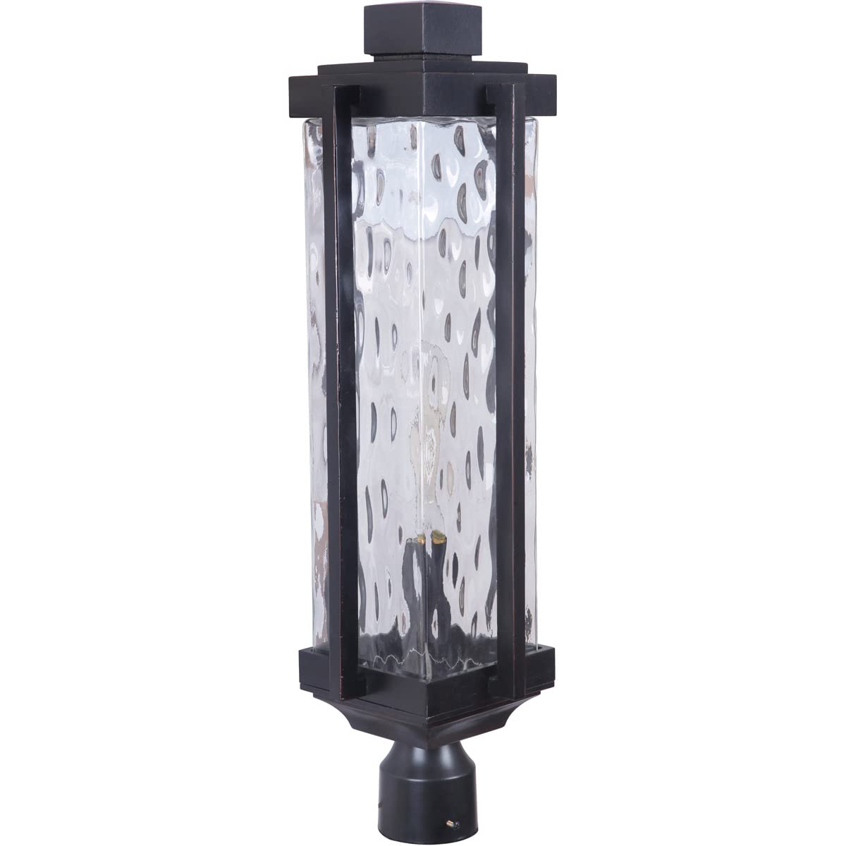 Craftmade Z2625-OBG Pyrmont Outdoor Pier Mount Post Lighting, 1 Light, 60 Watts, Golden Oiled Bronze (8 W x 26.75 in H)-image-4