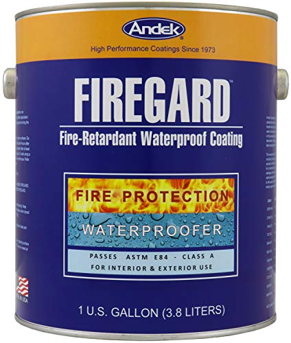Andek Firegard, Fire Retardant Coating, 1 Gallon, White