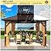 YOLENY 10' x 12' Gazebo, Hardtop Gazebo with Aluminum Frame, Double Galvanized Steel Roof, Curtains and Netting Included, Metal Gazebos Pergolas for Patios, Garden, Lawns, Parties