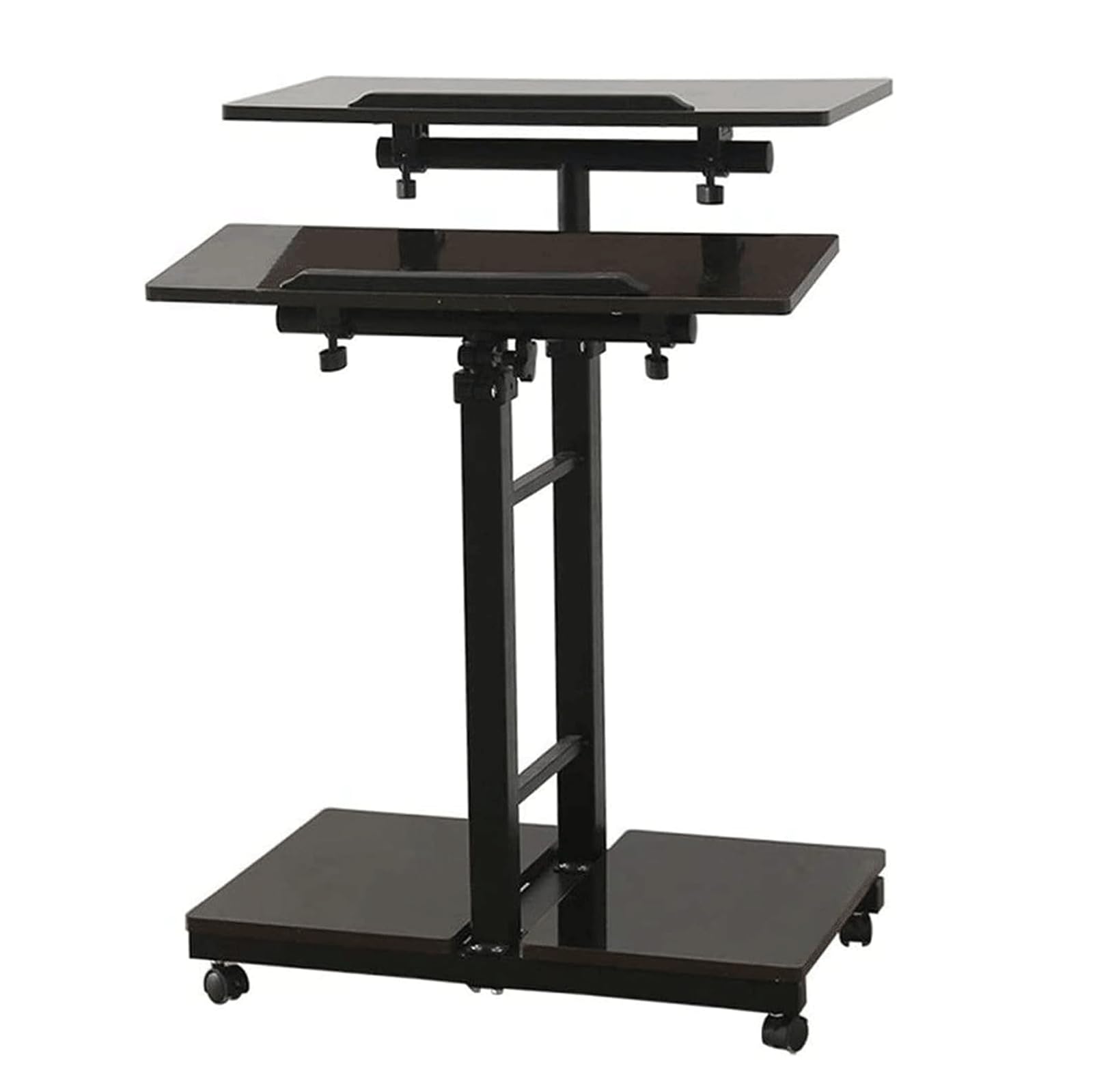 MYUYEE Overbed Table Adjustable Side Table Mobile Standing Desk With Wheels Lifting Computer Desk Overbed Bedside,A,60 * 40 * 78 150Cm (B-60 * 40 * 78 150Cm)
