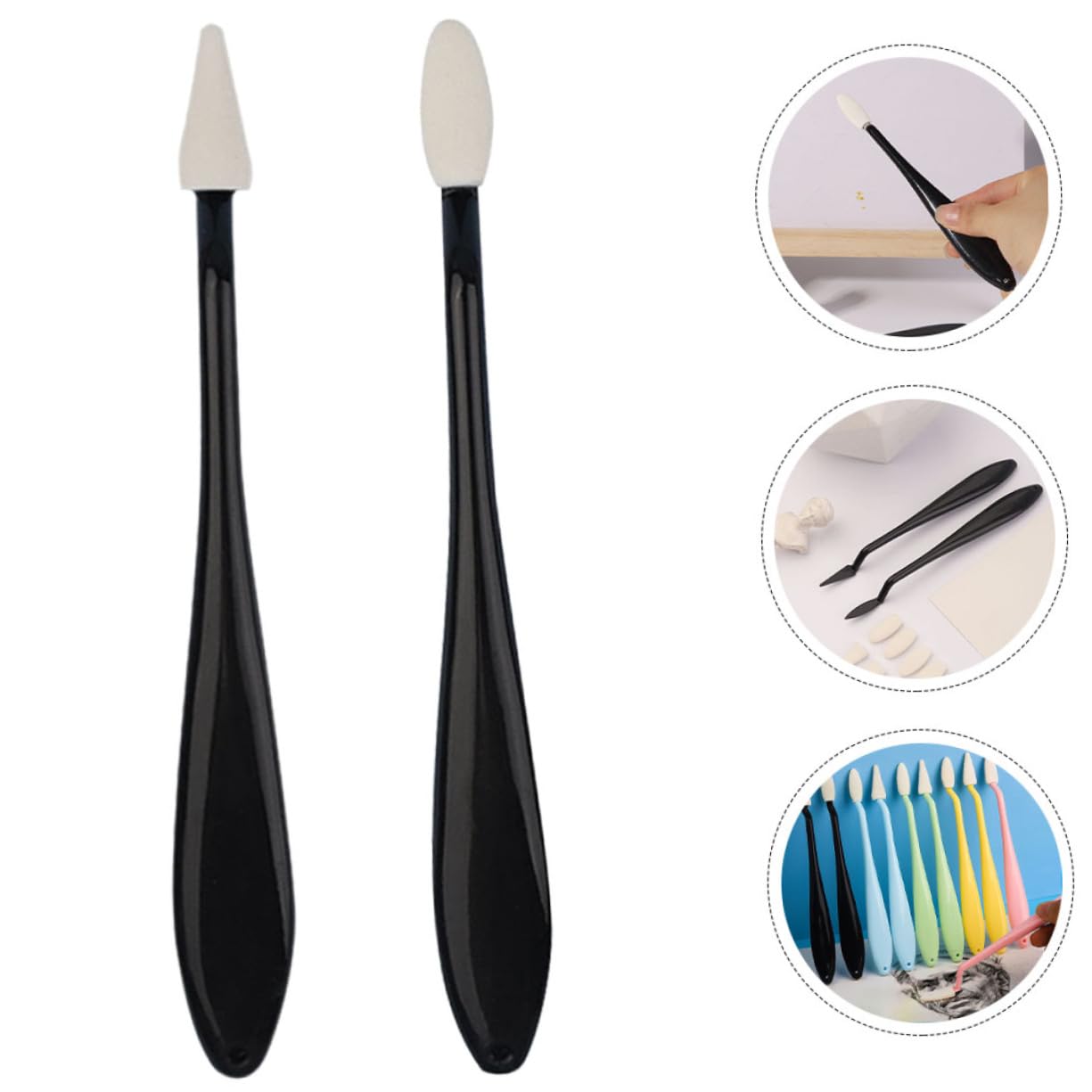 KONTONTY Shadows Blending Tools Drawing Sponge Pads Erasers Blending Sticks Sketch Painting Erasers for Sketching