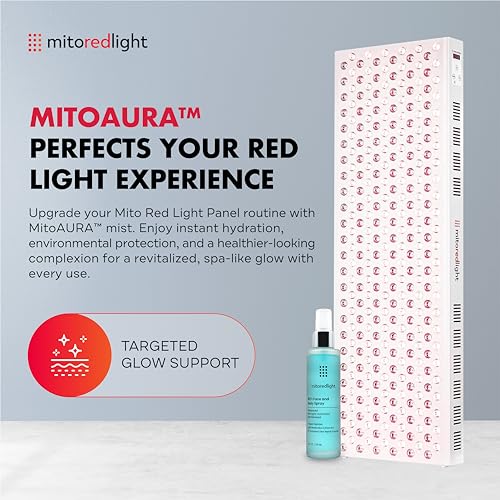 Image of Mito Red Light - MitoMEGA 2.0 Red Light Panel - Red Light Therapy for Face and Neck - Red Light Therapy Panel - Red Light & Near Infrared Red Light Therapy - At-Home Red Light Therapy for Body