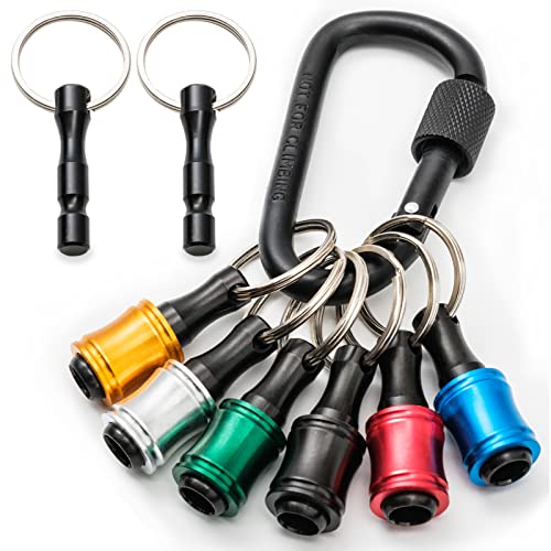 BEAR CRAFT ビットホルダー 6色セット キーアダプタ付き カラビナ ソケットホルダー