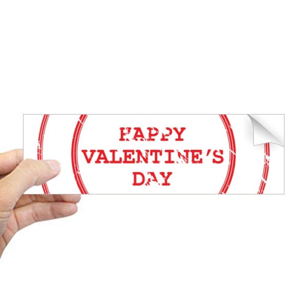 Autocollant pour fenêtre rouge exprimer votre amour avec Happy Valentine DIYthinker
