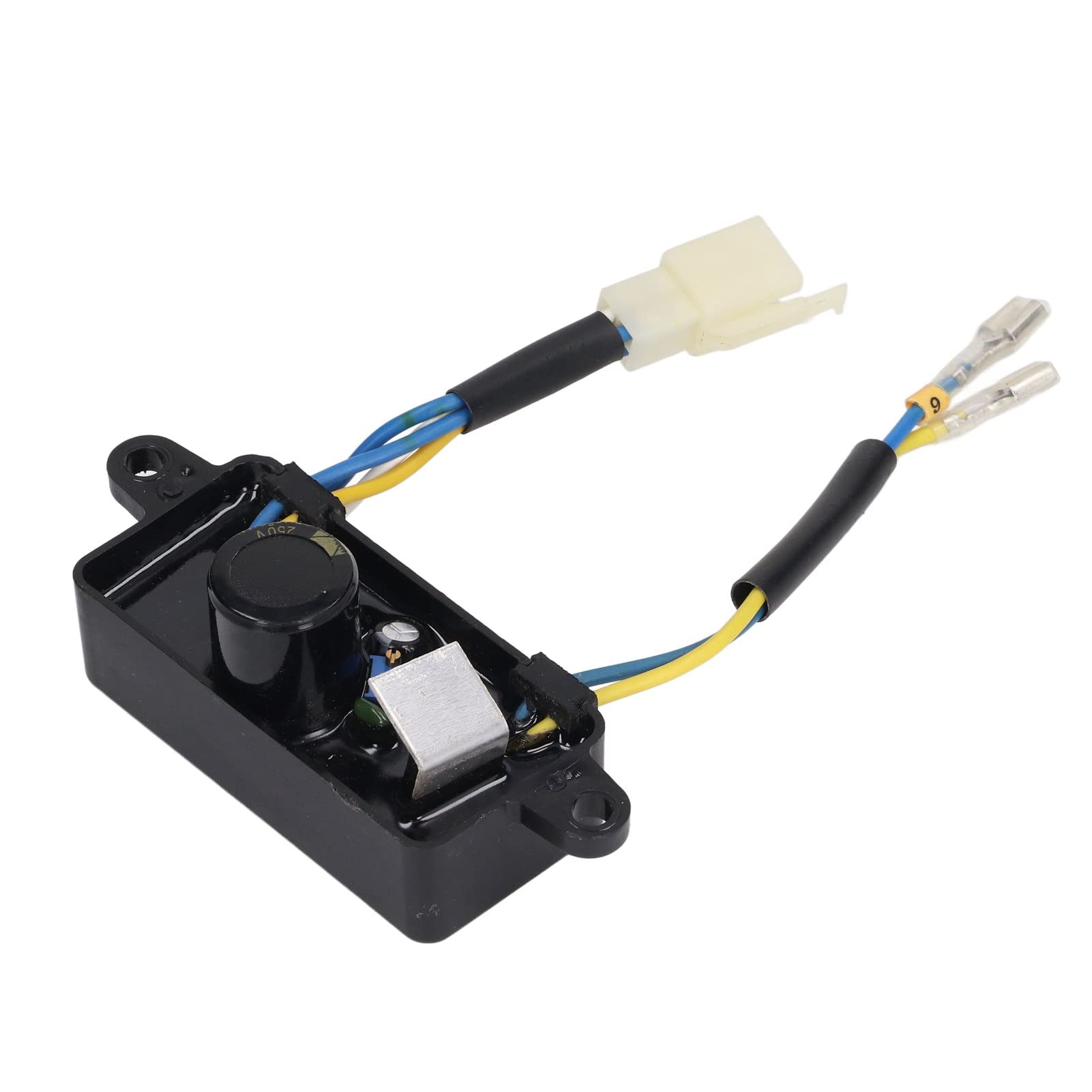 Brrnoo Regulador de Voltaje Avr, Generador Rectificador de Voltaje 1-2.5KW Regulador de Automático Avr Monofásico 6 Cables para Motor de Gasolina