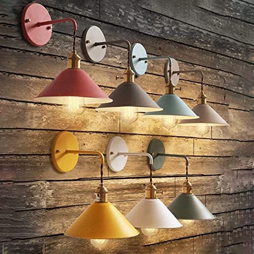 Aplique de pared metal industrial retro con interruptor ajustable 2