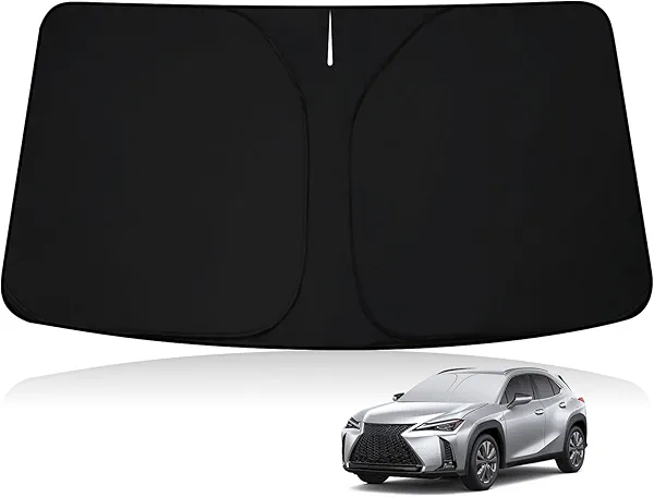 D-Lumina Winshield Sun Shade for 2019-2024 Lexus UX, Foldable Front Sun Shield Protector Blocks UV Rays, Window Sunshade Sun Visor Interior Accessories