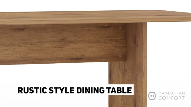 HOMCOM Tavolo Da Pranzo Per 4-6 Persone 120x69x75cm Nero E Legno Per 4 6 Persone 120x69x75cm Colore Nero E Legno~1pdtfmrdpto01
