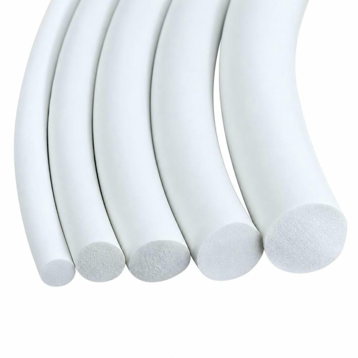 1/3/5m Silicone Rubber Foamed Strip Round Dia1-25mm White Sponge Backer Rod Seal Strips Foaming Cord-Diameter 2mm-3 Meters