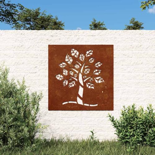 Couche de rouille naturelle sur panneau décoratif 55 x 55 cm