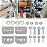 MOLLE Nuts Kit - 3-in-1 Threaded Fastener for MOLLE & PALS System - Compatible with BuiltRight Industries Panels, 1/4-20, #10-24, #12-24 Thread Sizes, Silver