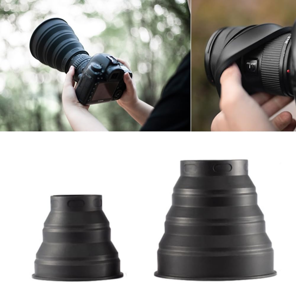 Tonny's　フィルムカメラ・レンズセット Amazon | レンズフード 夜景撮影 53-72mm/72-112cmレンズ用 シリコン