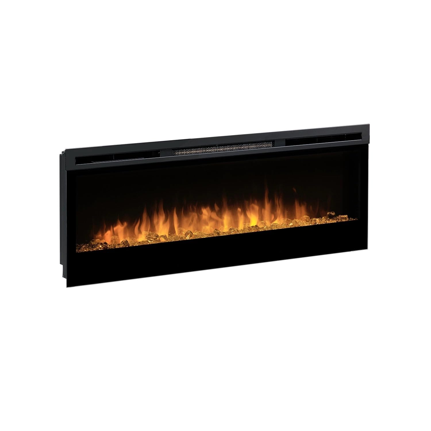 DIMPLEX - Cheminée électrique Prism 50" - Cheminée Murale - Éclairage LED - Effet de Flamme Optiflame - Fonction de Chauffage - Télécommande et minuterie de Mise en Veille incluses - Noir
