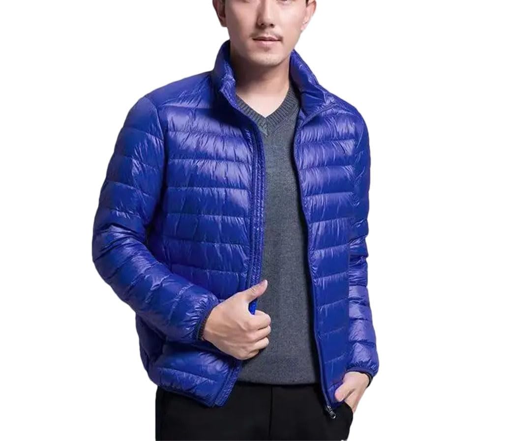 Doudoune Légère À Capuche Courte Ultra-Mince Légère Pour Homme Automne Hiver