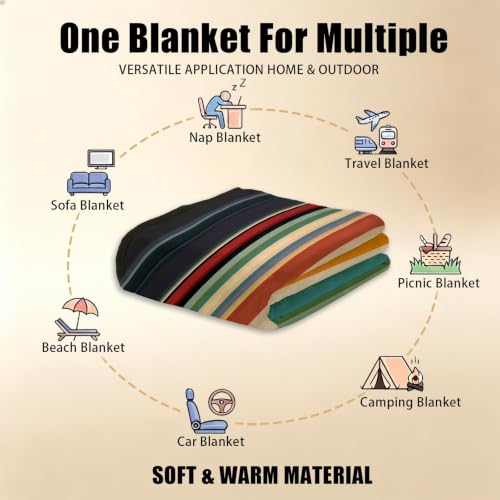 Manta de sofá para viajes y camping de forro polar 7