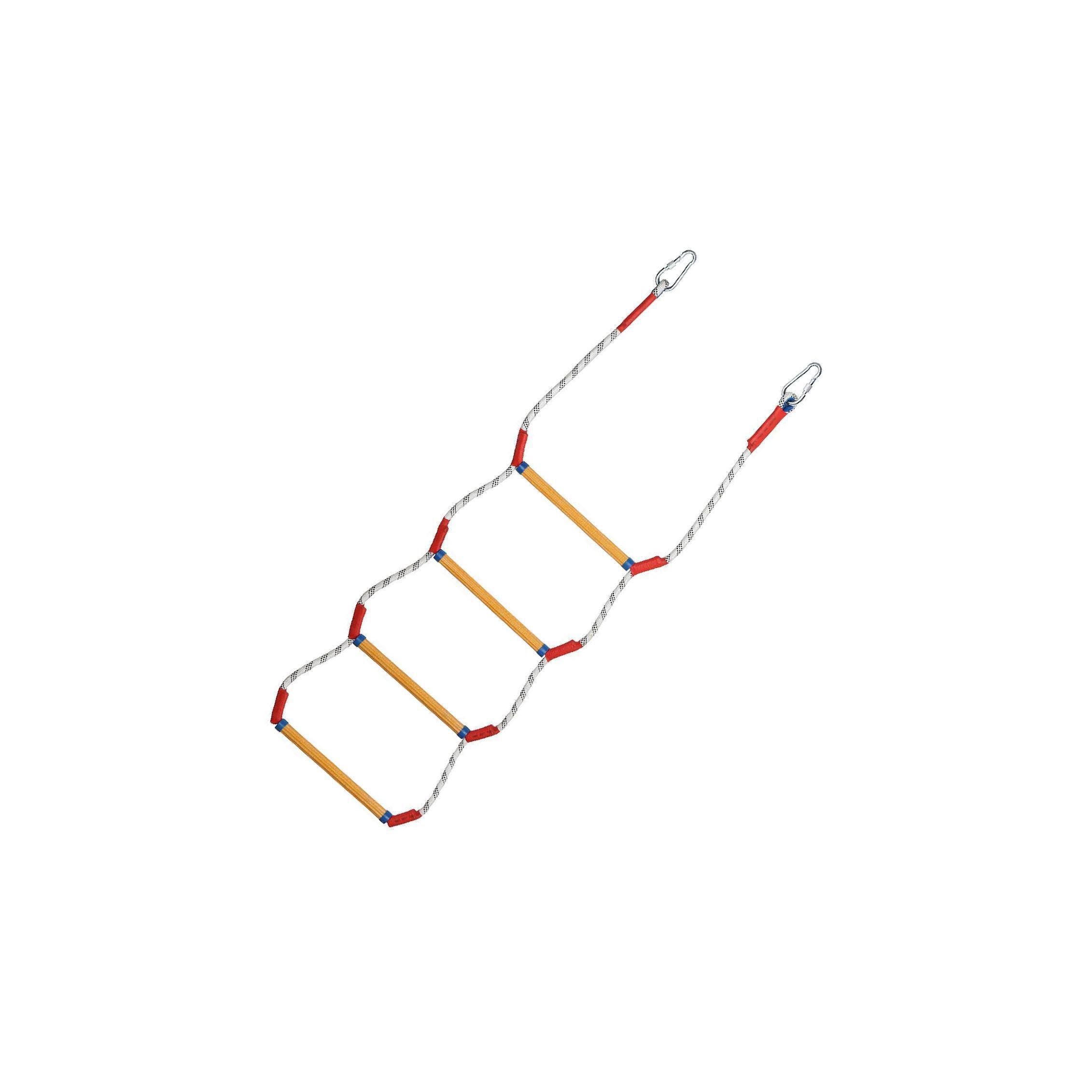Sichere, leichte Bootsleiter aus Seil für Schlauchboote mit einfach zu bedienenden Sprossen für ein komfortables Einsteigen. Geeignet für Pontonboote, Angelboote und, Vier Reifen, 30 x 25 cm