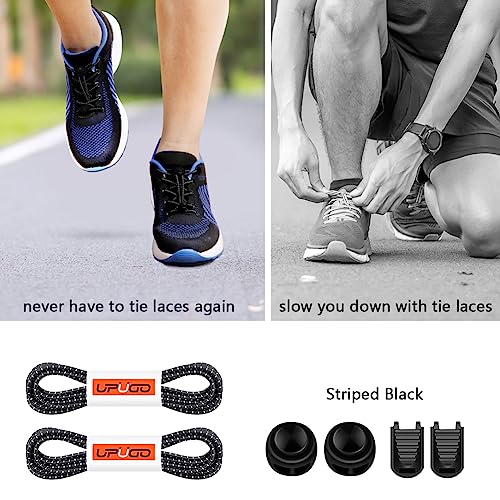 Image of UpUGo Elastic Shoe Laces, No Tie Shoe Laces Tieless for Kids, Adults, Elderly, One Size Fit All