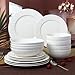 Joseph Sedgh Collection 16-piece Porcelain Dinnerware Set, Service for 4, Greek Key White