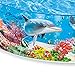 Intex Deep Sea Blue 8 Feet x 18 Inch SnapSet Instant Round Plastic Above Ground Swimming Kiddie Pool for Ages 3 Years and Up, Blue