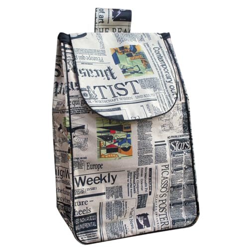 Wansiman Caddie Remplacement,Sac Remplacement Chariot Shopping Pliant,Sac De Courses Remplacement,avec Poches LatéRales,Pliable,RéUtilisable,pour Faire Shopping Sac De Remplacement