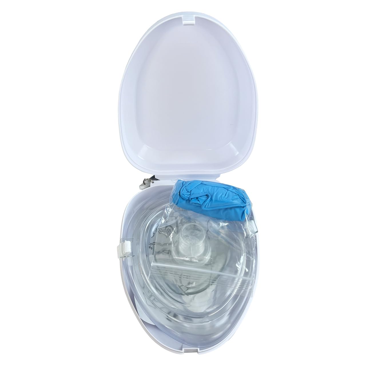 Rescue Essentials CPR Mask Kit for Adult/Child with Alcohol Pad, Gloves and Pocket Case