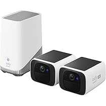 eufy Security telecamera wi-fi esterno S220 SoloCam 2-Pack, Risoluzione 2K, Forever Power, Telecamera wifi esterno senza fili solare, Wi-Fi 2,4 GHz, 2-Pack+Homebase 3