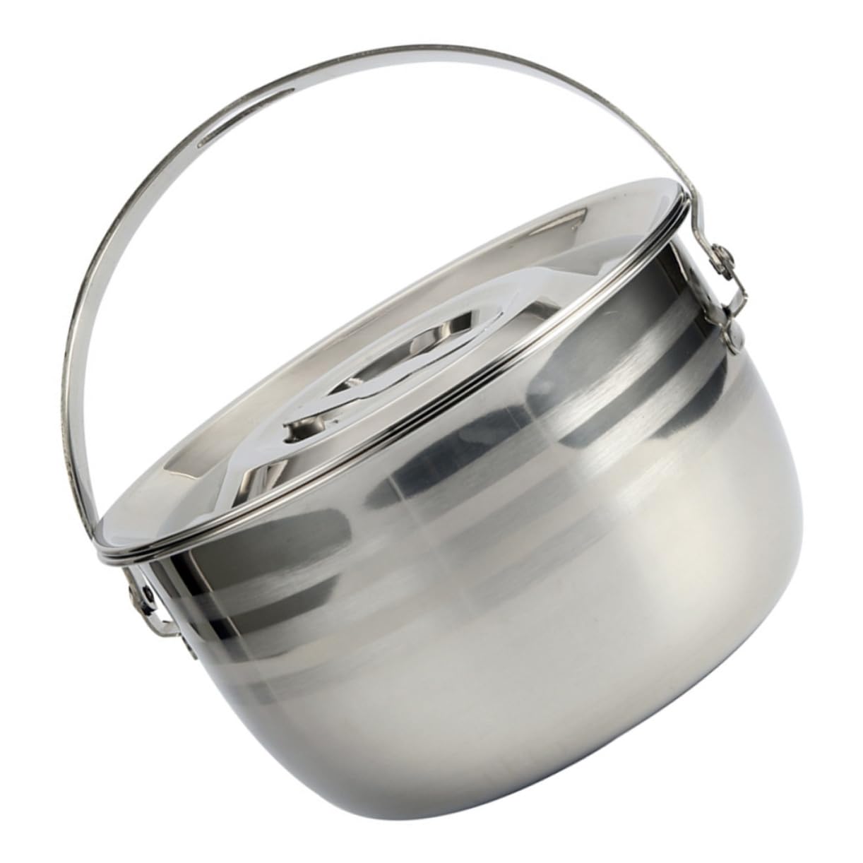 PRETYZOOM Camping Griddle Camping Pot Jacketed Kettle Thicken Child Stainless Steel Thicken Stew Pot Camp Cooking Stainless Steel Cookware