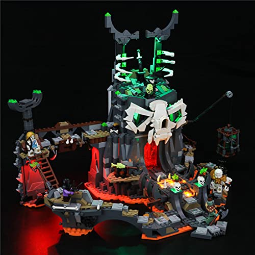 LIND Led Beleuchtungsset für Lego 71722 NINJAGO Verlies des Totenkopfmagiers, Licht Set Kompatibel Mit Lego 71722 Bauset…