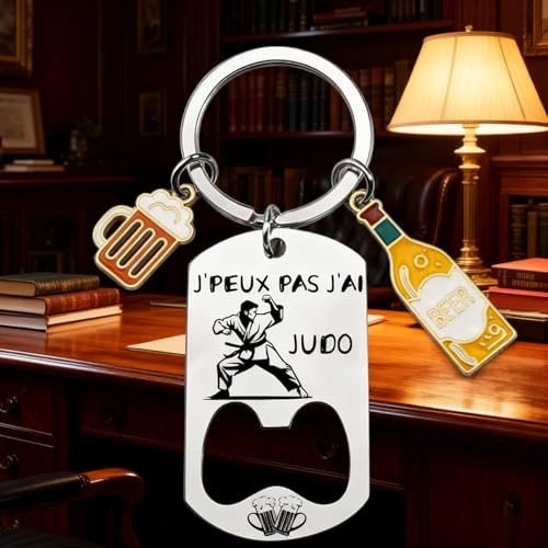 YZLPLP Porte-Clés Décapsuleur Personnalisé Judo - Accessoire Judoka Humoristique, Cadeau Original Homme et Femme, Noël, Anniversaire, Cadeau Judo Idée Porte-Clés Judo – vue 5