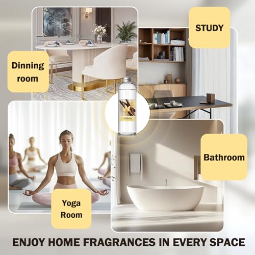 Image of SCENTORINI Reed Diffuser Oil Refill, 16.9oz Vanilla Scented Essential Oil