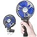 HandFan Mini Ventilator USB Tragbar Batterie Handventilator 3 Geschwindigkeits 180° Klappt Tisch Ventilator 2 in 1 Mobiler Mini Lüfter für im Freien Spielraum Kampieren mit Metallclip