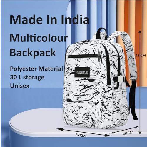 Image of Tinytot 30 Litre Japanese Korean Style School Bag Water-Resistant Laptop & Travel Backpack - Unisex Large 18 Inches Multipurpose Student Backpack for Boys & Girls, Men & Women