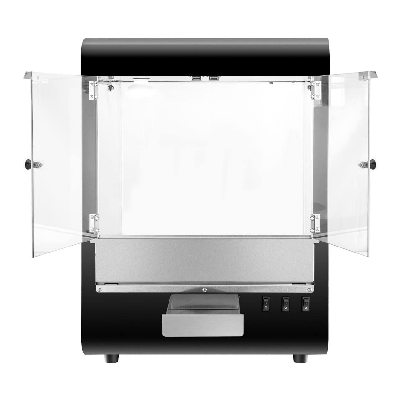 Royal Catering RCNW-ND01 Nacho-Wärmer 99 50-60 °C schwarz Nacho-Station Tortilla-Chip-Wärmer