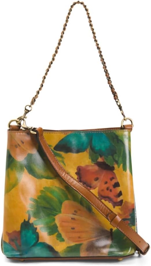 Patricia Nash Leather Ledra Bucket Crossbody Bag