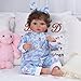 BABESIDE Reborn Baby Doll Clothes for 17-22 Inch Dolls, 5 Sets Baby Doll Clothes Outfits Accessories - Romper Suit and Headband for Newborn Baby Doll Boy&Girl Kids Gift
